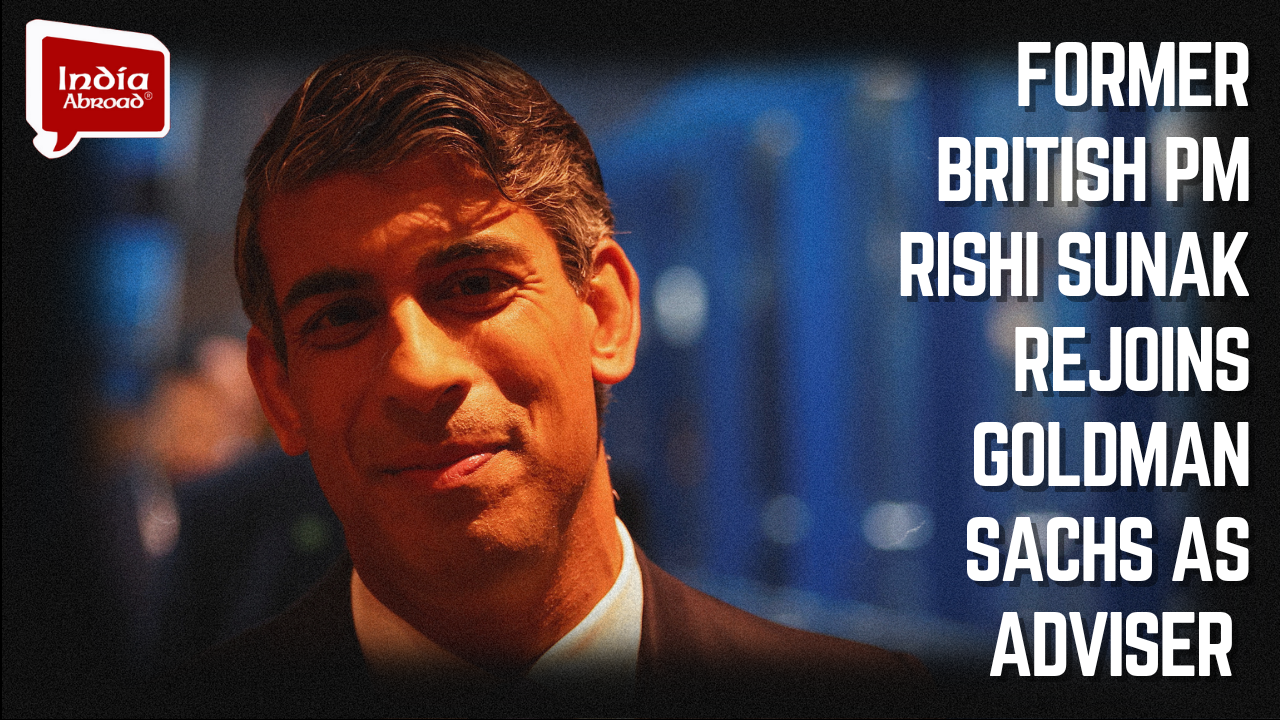 Former British PM Rishi Sunak rejoins Goldman Sachs as adviser